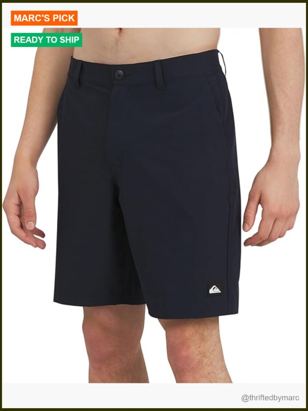 Regular Fit Hybrid Shorts With 9-Inch Inseam, Water Friendly Active Wear